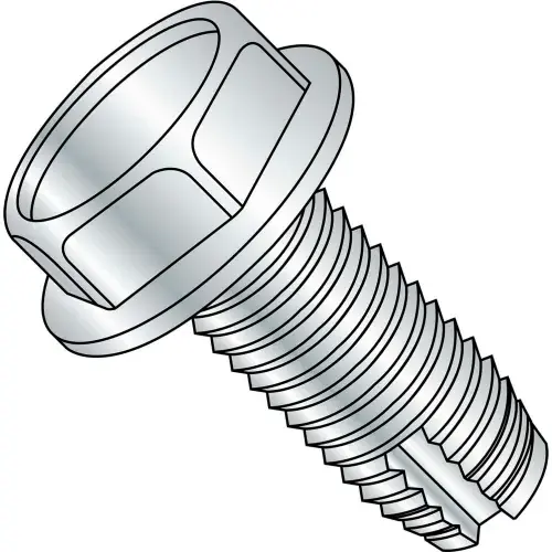 5/16-18X1 Unslotted Indented Hex Washer Thread Cutting Screw Type 1 Fully Threaded Zinc An 1000 pcs While Supplies Last