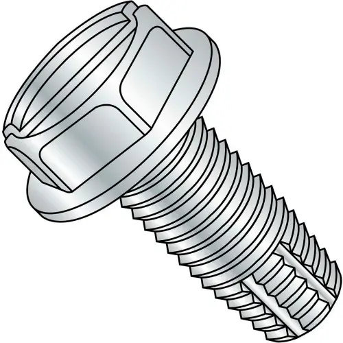 3/8-16X4 Slotted Indented Hex Washer Thread Cutting Screw Type F Fully Threaded Zinc And 300 pcs Best Price