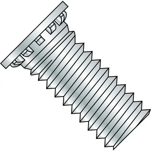 Best Price 5/16-18 x 2 Self Clinching Stud Full Thread Hardened Steel Heat - Zinc Bake - Pkg of 500