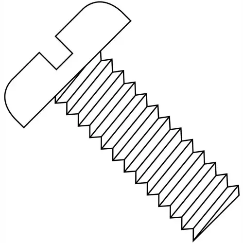 Markdown 1/4-20 x 5/8 Slotted Pan Machine Screw - Full Thread - Nylon - Pkg of 2500
