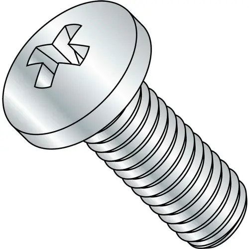 Mega Sale M6-1.0X25 Din 7985 A Metric Phillips Pan Machine Screw Zinc, Pkg of 700