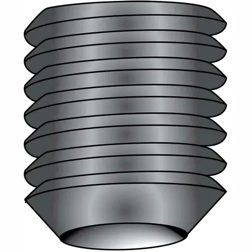 M6-1X6 Metric Socket Set Screw Cup Point Imported Plain, Pkg of 100 Crafted