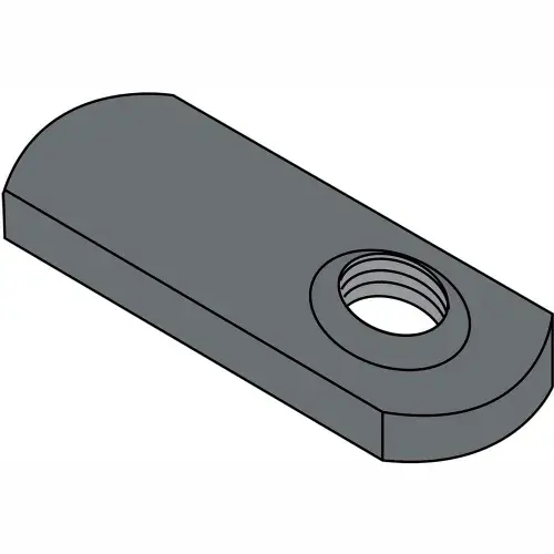 10-32 Spot Weld Offset Hole Tab Weld Nut Plain, Pkg of 1000 Express Delivery