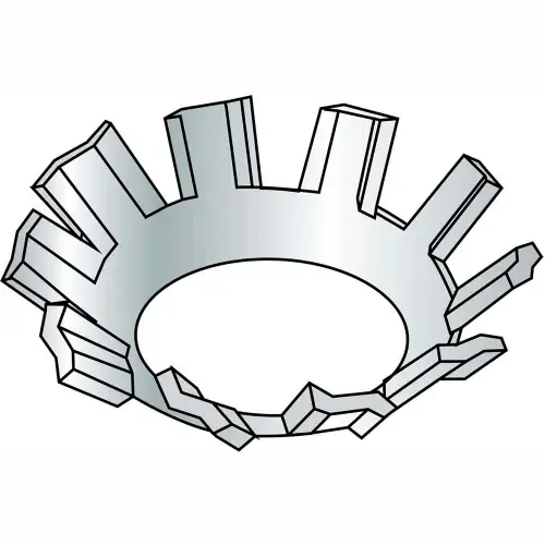 In Demand 4 External Tooth Countersunk Lock Washer - Zinc - Pkg of 10000