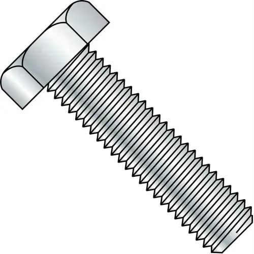 3/4-10X6 1/2 Hex Tap Bolt A307 Fully Threaded Zinc, Pkg of 25 Fan Favorite