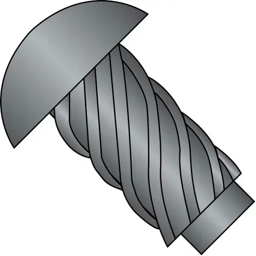 14 x 1/2 Round Head Type U Drive Screw Black Oxide - Pkg of 3000 Premium
