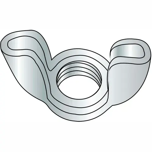1/4-20 Stamped Wing Nut Zinc, Pkg of 2000 Fast Shipping