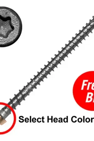 10 x 2-3/4" C-Deck Composite 305 Stainless Steel Star Drive Deck Screws - Fire Pit - Pkg of 1750 Affordable