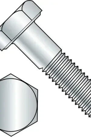 Time-Limited Hex Bolt - 3/8-16 x 2-1/2" - Grade A - Steel - Zinc CR+3 - UNC - PT - A307, Pack of 100