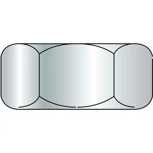 Finished Hex Nut - 3/8-24 - Med. Carbon Steel - Zinc CR+3 - UNF - Grade 5, Pack of 100 Low Price