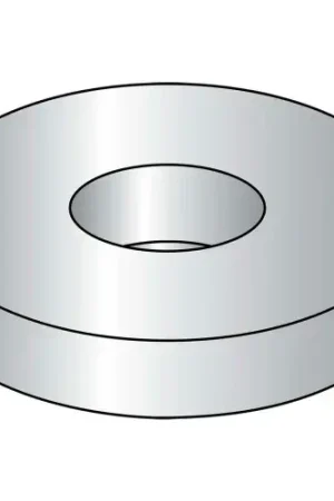 Save Now Flat Washer - 1/4" - Low Carbon Steel - Zinc Clear CR+3 - USS, Pack of 100