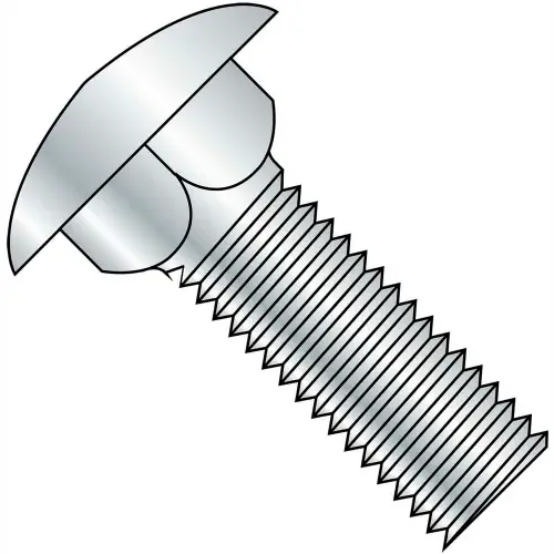 Carriage Bolt - 3/8-16 x 3" - Round Head - Steel - Zinc CR+3 - Grade A - FT - A307 , Pack of 50 Must Have