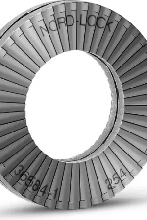 Nord-Lock 1653 Wedge Locking Washer - 254 SMO Stainless Steel - M3.5 ( 6) - Large O.D. - Pkg of 200 Direct From Factory