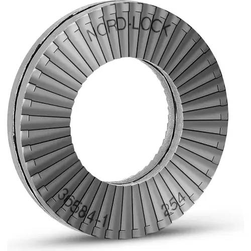 Nord-Lock 1653 Wedge Locking Washer - 254 SMO Stainless Steel - M3.5 ( 6) - Large O.D. - Pkg of 200 Direct From Factory
