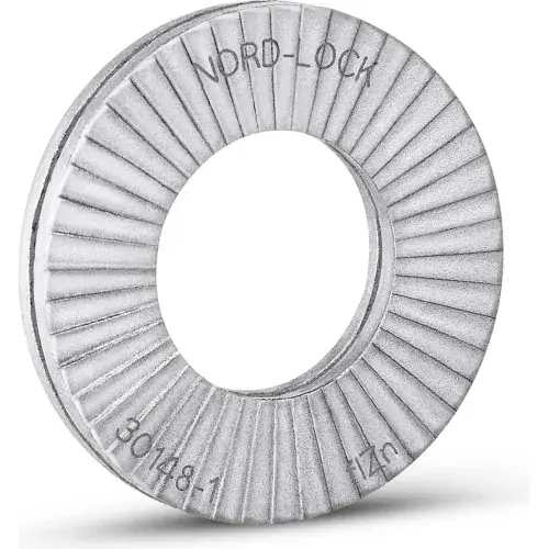 Same Day Shipping Nord-Lock 2148 Wedge Locking Washer - Carbon Steel-Delta Protekt Coated - 1/4" Large O.D.-Pkg of 200