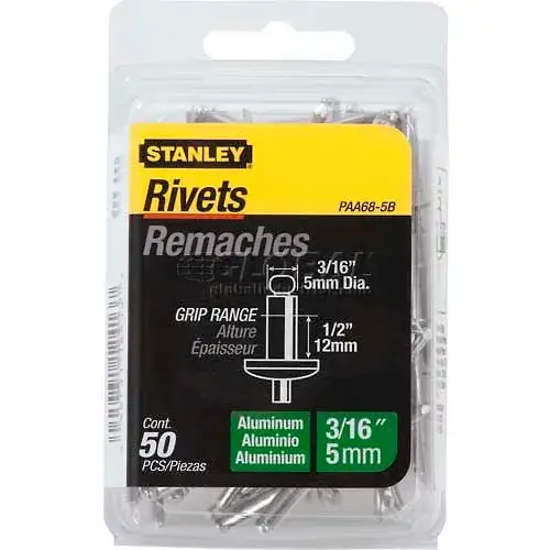 Get Yours Stanley PAA68-5B Aluminum Rivets 3/16" x 1/2", 50 Pack