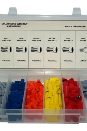 180 PC Electrical Wire Nut Assortment Clearance