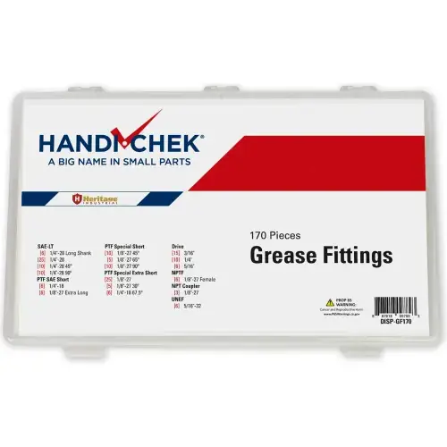 Free Returns Grease Fitting Sampler Assortment 170 Pieces