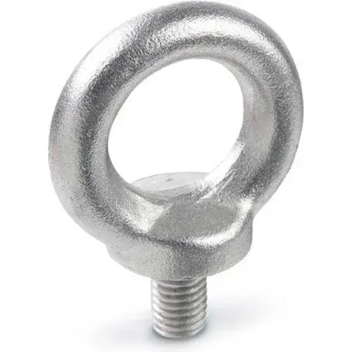 Today Only J.W. Winco DIN 580 Lifting Eye Bolts, SS, Shoulder, Matte, M24, 3-9/16"H, 13/16"T, 1-7/16"L
