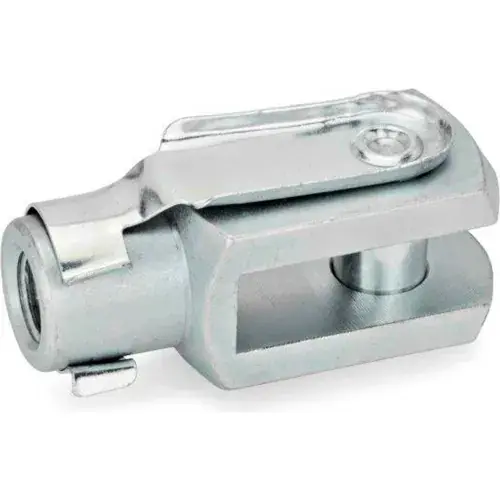 New Arrival J.W. Winco WN 751 Clevis Fork Joints, Steel, w/ Snap-on Spring Pin, Zinc Pltd, 3/8 x 24, 1-9/16" OAL