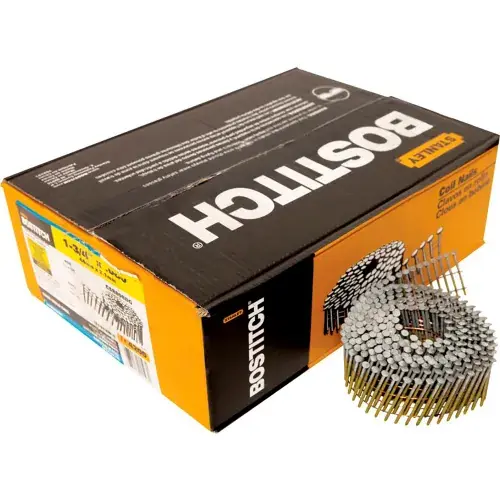 Bostitch 1-3/4" x .080 Ring Shank 15 Degree Coil Siding Nails, 4200/Qty Crafted