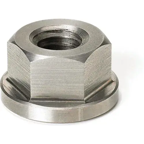 M10 x 1.5 Hex Flange Nut - 17.4mm Hex - 22.2mm Flange Dia. - 12.7mm Height - Stainless Steel Authentic