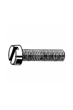 Reduced Price M8 x 1.25 x 12mm Cheese Head Machine Screw - Steel - Zinc - DIN 125B - Pkg of 100