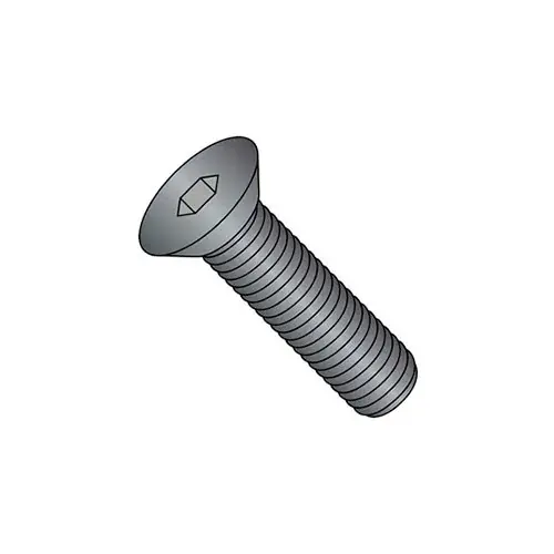 Top Pick M8 x 1.25 x 25mm Flat Socket Cap Screw - Steel - Black Oxide - DIN 125B - Class 10.9 - Pkg of 100