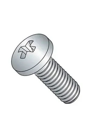 Markdown M3 x 0.5 x 10mm Machine Screw - Phillips Pan Head - Steel - Zinc - DIN 125B - Pkg of 100