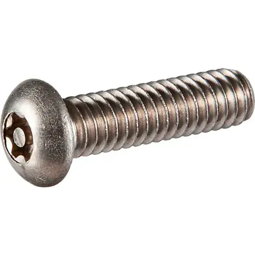 Limited Offer 5/16-18 x 3/4" Tamper-Proof Security Machine Screw - Button Torx Head - 18-8 Stainless Steel - 50 Pk