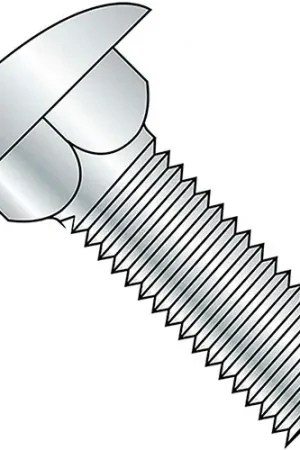1/2-13 x 1" Carriage Bolt - Round Head - Steel - Zinc - UNC - FT - Grade 5 , Pack of 50 Trending