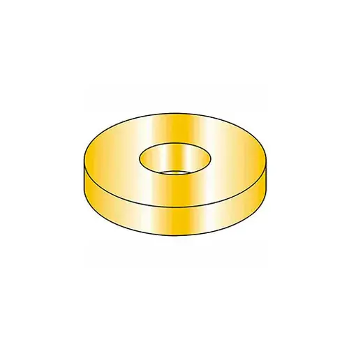 Secure Checkout 3/8" Flat Washer - USS - 7/16" I.D. - .064/.08" Thick - Steel - Yellow Zinc - Grade 8 - Pkg of 100