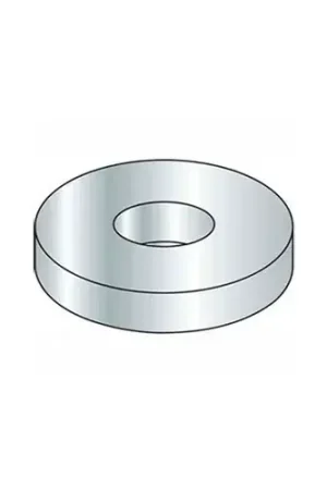 1/4" Flat Washer - SAE - 9/32" I.D. - Steel - Zinc - Grade 2 - Pkg of 100 Markdown