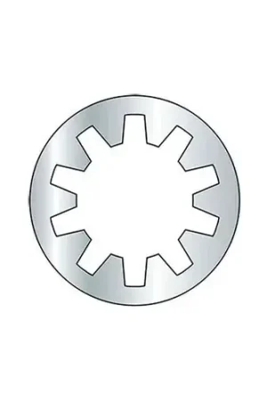 1/4" Internal Tooth Lock Washer - Grade 2 - Steel - Zinc - Pkg of 100 Seasonal Sale