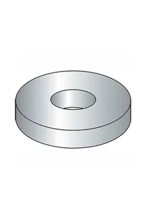 While Supplies Last 2-1/4" Flat Washer - USS - 2-3/8" I.D. - .193/.248" Thick - Steel - Plain - Grade 2 - Pkg of 10