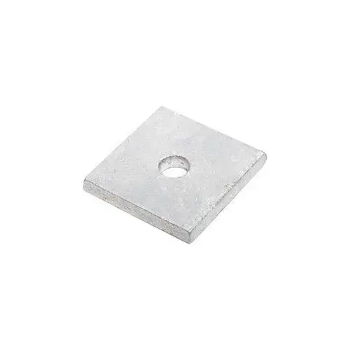 1" Square Plate Washer - " I.D. - 3/8" Thick - Steel - Hot Dip Galvanized - Grade 2 - Pkg of 10 Top Pick