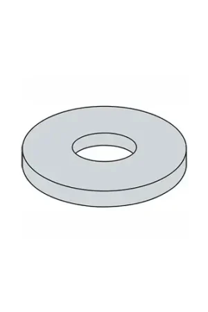 3/8" Fender Washer - .41" I.D. - .047/.08" Thick - Steel - Zinc - Grade 2 - Pkg of 100 Trusted Brand