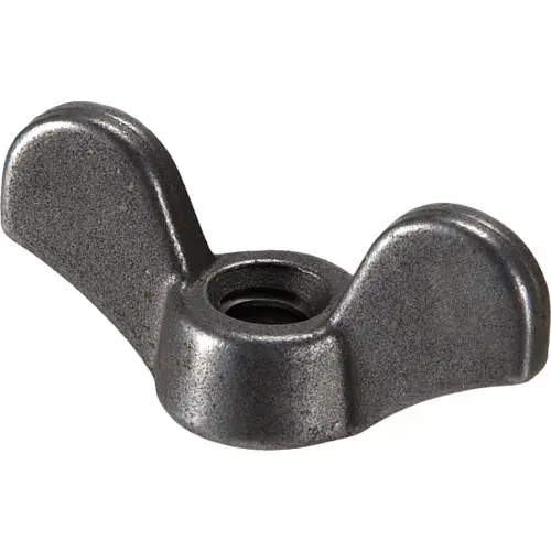 Factory Price 1/2-13 Wing Nut - 2-1/4" Wide - 13/16" Base Dia. - Malleable Iron - Plain - USA - Pkg of 25