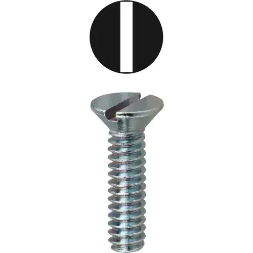 L.H.Dottie® Slotted Flat Head Machine Screw, 8-32 x 1-1/4", 100 Pack Certified