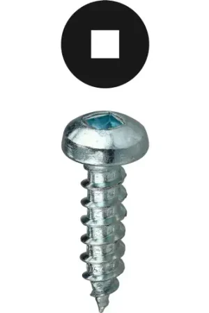 Seasonal Sale L.H.Dottie® Sheet Metal Screw, Square Pan Head, Carbon Steel, 10 x 1/2", 100 Pack