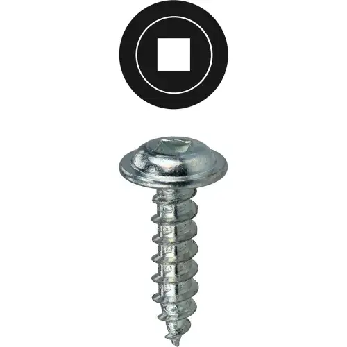 L.H.Dottie® K-Lath Metal Piercing Screw, Square Drive, Wafer Head, 10 x 1-1/4", 100 Pack One Day Deal
