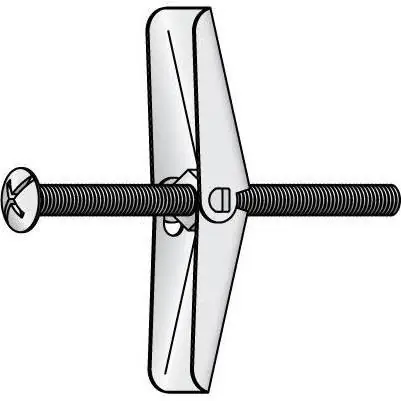 Trending 1/4" x 4" Toggle Bolt Combination Drive Mushroom Head (50/Pkg.)