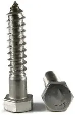 Latest 1/2" X 2-1/2" Hex Head Lag Screws 18/8 Stainless Steel (50 / Pkg.)