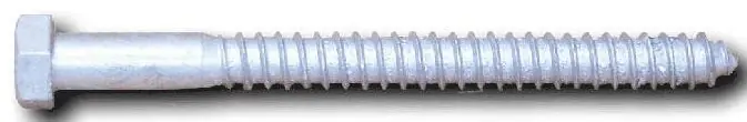 Luxury 3/8" X 4-1/2" Hex Head Lag Screws Steel Hot Dipped Galvanized (100 / Pkg.)