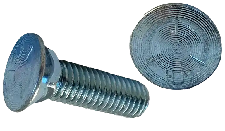 1/2-13 X 1-3/4" Plow Bolts Flat 3 Head Grade 5 Steel (400 / Pkg.) Budget