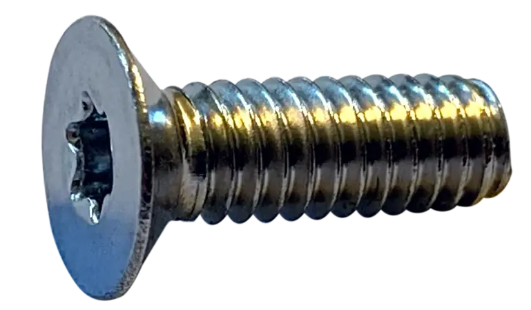 8-32 X 3/16" Machine Screws Flat Head Six Lobe Drive 18/8 Stainless Steel (5000/Pkg.) While Supplies Last