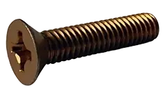 8-32 X 3/4" Machine Screws Flat Head Phillips Drive Steel Cadmium Yellow (2000/Pkg.) Genuine