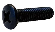 10-32 X 1-1/2" Machine Screws Oval Head Phillips Drive Steel Black Oxide (3500/Pkg.) Markdown