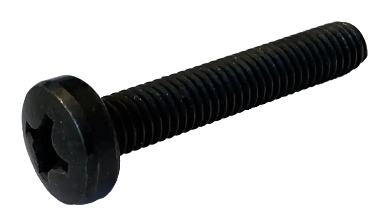 10-32 X 1-3/8" Machine Screws Pan Head Phillips Drive Steel Black Oxide (3000/Pkg.) Free Returns