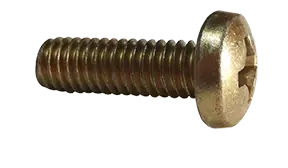 2-56 X 3/4" Machine Screws Pan Head Phillips Drive Steel Cadmium Yellow (5000/Pkg.) Authentic